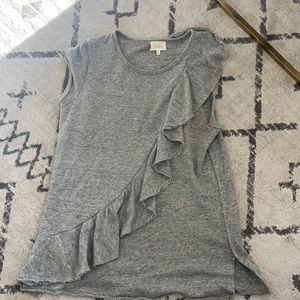 Anthropologie front ruffle shirt